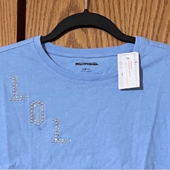 Crewcuts Blue Long Sleeve Tee with Embellishments - Picture 2 of 9